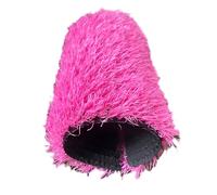 RybdaFDc Tappeto in Erba Sintetica Resistente, Tappeto in Erba Sintetica con Fori di drenaggio, for Tappeto in Erba Sintetica da Giardino e Balcone(Pink 2,2x16m(6.56x52.49ft))