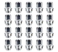 RYBO Set di 20 dadi esagonali per cerchi in lega, M14 x 1,5, 21 mm, compatibili con veicoli Ford Transit Custom, Tesla e altro