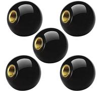 Rybtd 5 pezzi Manopola con leva a sfera nera M8*32 Manopola con leva a sfera in bachelite nera isolamento Manopola a sfera per caffettiera/teiera trattorini tosaerba trattori macchine utensili varie