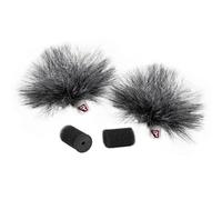 Rycote 065553 - Filtro antivento per microfono Ristretto Lavalier, confezione da 2 pezzi, colore: grigio