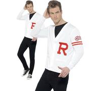 Rydell Alto Uomo Costume Adulti 1950s Grasso Costume Scuola Jock 50s Maglione