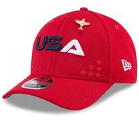 Ryder Cup 2025 New Era 9Forty M Crown Domenica Cappello Scarlatto