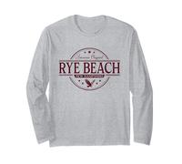 Rye Beach New Hampshire - Etichetta Rye Beach NH Maglia a Manica