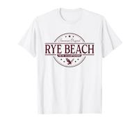 Rye Beach New Hampshire - Etichetta Rye Beach NH Maglietta