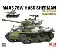 RYE FIELD MODEL M4A3 76W HVSS SHERMAN FULL INTERIOR CLEAR VERSION 1/35 RM5162