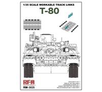 Rye Field Model RM-3025 - 1:3 5 Workable Tracks per T-80 Serie - Nuovo