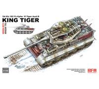 RYE FIELD MODEL TIGER AUSF.B "KING TIGER" CLEAR VERSION, W/FULL INT. 1/35 RM5159