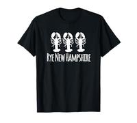 Rye New Hampshire Beach Nautico Coastal Loves Lobster Ocean Maglietta