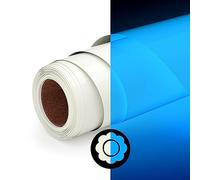 Ryebme Vinile Termoadesivo per Tessuti, 10" x 6FT 3D Lumioso Termovinile per Tessuti, HTV Vinile Termoadesivo per Diy Decorazioni, Indumenti e Altri Tessuti（Lumioso Blu）