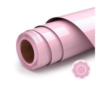 Ryebme Vinile Termoadesivo per Tessuti, 10" x 6FT 3D Termovinile, HTV Vinile Termoadesivo per Diy Decorazioni, Indumenti e Altri Tessuti, Facile Da Tagliare e Sarchiare (Rosa Chiaro)