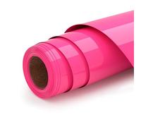 Ryebme Vinile Termoadesivo per Tessuti rosa pesca, 10" x 6FT 3D Termovinile per Tessuti, HTV Vinile Termoadesivo per Diy Decorazioni, Indumenti e Altri Tessuti, Facile Da Tagliare e Sarchiare