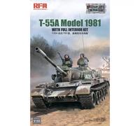 Ryefield Model RM-5155 - Kit T-55A 1:35 Interno Completo 1981 Tracce Funzionanti