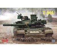 Modellino Char T-80u Russian Mano Battle Tank RYE FIELD MODEL 5105 1:3 5