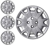 RYELDOM Copricerchi 14 Pollici per Fiat Panda 4x4 dal 2004, Set 4 Coppe Ruota in Nylon Flessibile Resistenti, Copricerchi Auto 14", Made in Italy