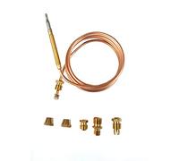 RYELDOM - Kit termocoppia da 120 cm per cucine a gas, adattabile a varie marche e modelli, con 5 raccordi filettati, ricambio universale per piano cottura