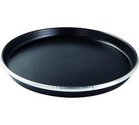 RYELDOM Piatto Crisp da 27 cm per Forni a Microonde, Piatto Doratore con Gommini Antiscivolo, Diametro Base 25 cm, Altezza 2,5 cm
