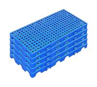 Rygcrud 5 Confezioni Pallet In Plastica Per Ambienti Umidi, Lunghezza 30, 40, 50, 60, 80, 90, 100 cm Rete Piattaforma Resistente All'umidità Per Scantinati, Garage O Ripostigli(60x30x4.5cm)