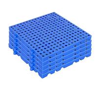 Rygcrud 5 Confezioni Pallet In Plastica Per Ambienti Umidi, Lunghezza 30, 40, 50, 60, 80, 90, 100 cm Rete Piattaforma Resistente All'umidità Per Scantinati, Garage O Ripostigli(40x40x3cm)