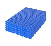 Rygcrud 5 Confezioni Pallet In Plastica Per Ambienti Umidi, Lunghezza 30, 40, 50, 60, 80, 90, 100 cm Rete Piattaforma Resistente All'umidità Per Scantinati, Garage O Ripostigli(100x70x5cm)