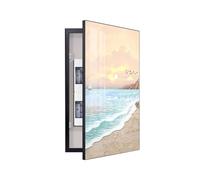 Rygcrud Copri Scatola Fusibili Decorativo, Copertura Pannello Elettrico Decorazione- Nascondi Scatola Contatore, Interno Nascondi Quadri Scatola Distribuzione, Montato A Parete(Black Frame,50x100cm)