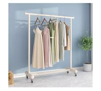 Rygcrud Da Pavimento Smontabile Appendiabiti, Resistente Ferro Metallico Appendiabiti Con Ruote Per Esposizione E Organizzazione Dello Spazio(Bianco,60x40x165cm)