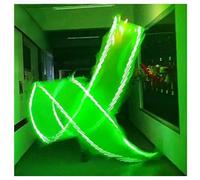 Rygcrud Dance Streamer Poi con Testa di Drago 3D, Set da Giocoleria per Principianti, Fitness All'aperto per Regali Natalizi, Spettacoli Durante I Festival(Verde,8m/26ft)