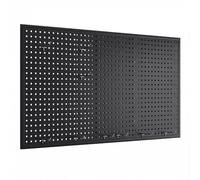 Rygcrud Kit Pannello Forato Rettangolare In Metallo Per Riporre Oggetti Alla Parete, Pannelli Spessi 20 Mm Organizer Con 30 Ganci Per Laboratorio Creativo Ufficio Officina Garage(nero,60x160cm)