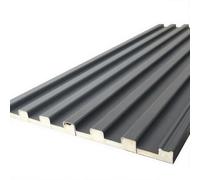 Rygcrud Lega di Alluminio Pannelli di Copertura in Metallo, Copertura Superiore Ondulata Impermeabile Isolato Sostituzione, Lamiera di Copertura - Giunta A Lunghezza(Grey,13x100cm/2pcs)