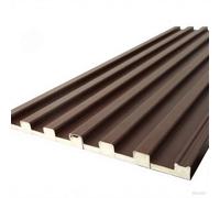 Rygcrud Lega di Alluminio Pannelli di Copertura in Metallo, Copertura Superiore Ondulata Impermeabile Isolato Sostituzione, Lamiera di Copertura - Giunta A Lunghezza(Marrone,13x120cm/10pcs)