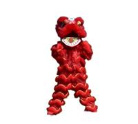 Rygcrud Lion Dance in Lana Costume da Mascotte, Cinese Capodanno Tradizionale Esibizione Singola di Fitness per Bambini dai Regali Festa Halloween Festival(Red)