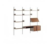 Rygcrud Mensola A Parete Per Libri, Regolabile E Modulare Mensole Sospese Con Mobile Contenitore, Libreria Per Soggiorno, Camera Da Letto, Cucina, Ufficio.(200x240cm)