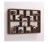 Rygcrud Organizer Da Appendere In Legno, Scaffale Espositivo Galleggiante A Più Scomparti Per Set Da Tè, Oggetti Decorativi, Scatola Decorativa Per Soggiorno, Ufficio(106x73x15cm)