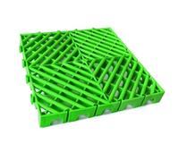 Rygcrud Pallet In Plastica - Cuscino Modulare A Incastro Tappetini Di Sicurezza A Griglia Spedizione Nidificabili, Per La Cucina, Il Balcone, Patio E Gli Animali Domestici(Verde,50x50x6cm)