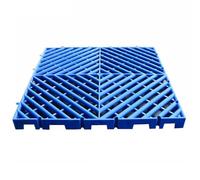 Rygcrud Pallet In Plastica - Cuscino Modulare A Incastro Tappetini Di Sicurezza A Griglia Spedizione Nidificabili, Per La Cucina, Il Balcone, Patio E Gli Animali Domestici(Blu,40x40x3cm)