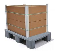 Rygcrud Pallet In Plastica - Rack Di Stoccaggio Per Carichi 1100lb. Capacità Forte E Durevole In Ristoranti, Cucine, Garage 1 Confezione(Grey,80x80x12cm)