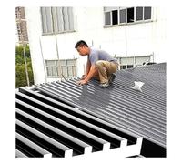 Rygcrud Pannelli di Copertura in Metallo Impermeabili, Sostituzione Ondulato Pergola Copertura Superiore, Lamiera di Copertura - Lega di Alluminio - Isolata - Giunta Longitudinale(Grey,13x100cm/2pcs)