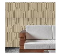 Rygcrud Pannelli Murali 3D Effetto Pietra, Decorazione per Interni Ed Esterni Cemento 120x60 Cm Pannelli in PU Alternativa alla Carta da Parati, Spessore 15 Mm, per Casa E Ufficio(Yellow-b,6pcs)