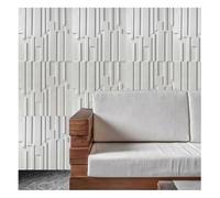 Rygcrud Pannelli Murali 3D Effetto Pietra, Decorazione per Interni Ed Esterni Cemento 120x60 Cm Pannelli in PU Alternativa alla Carta da Parati, Spessore 15 Mm, per Casa E Ufficio(White-a,8pcs)