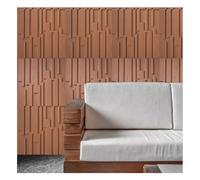 Rygcrud Pannelli Murali 3D Effetto Pietra, Decorazione per Interni Ed Esterni Cemento 120x60 Cm Pannelli in PU Alternativa alla Carta da Parati, Spessore 15 Mm, per Casa E Ufficio(Red-b,9pcs)