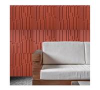 Rygcrud Pannelli Murali 3D Effetto Pietra, Decorazione per Interni Ed Esterni Cemento 120x60 Cm Pannelli in PU Alternativa alla Carta da Parati, Spessore 15 Mm, per Casa E Ufficio(Red-a,2pcs)