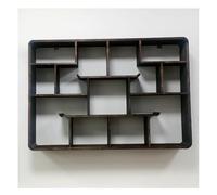 Rygcrud Sospeso Rustico Cornice Scaffale Espositivo, Legno Da Parete Servizio Da Tè Portagioie, Organizer Da Appendere Per Soggiorno, Ufficio(130x90x16cm)