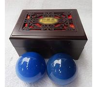 RYGHTTYT Sfere antistress per adulti Baoding Ball Cina Esercizio quotidiano Stress Relief Terapia della mano Massager Palla per la forza Fitness Palline, 45 mm (Colore:F)