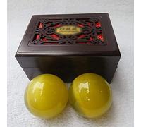 RYGHTTYT Sfere antistress per adulti Baoding Ball Cina Esercizio quotidiano Stress Relief Terapia della mano Massager Palla per la forza Fitness Palline, 45 mm (Colore:B)