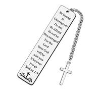 RYGRZJ Segnalibro con scritta in lingua inglese "Inspirational Bible Verse" con croce, per Amici religiosi, per Amiche, Ragazze, Figlia, Sorella, Bookworm, Battesimo, Chiesa religiosa Regali