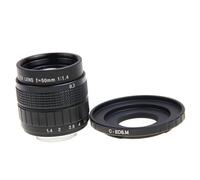 RYH 50mm F1.4 Obiettivo film CCTV + C Mount for Canon EOS M EOS M2 M3 M5 M6 M10 Mirrorless