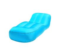 Ryhapm Divano gonfiabile in nylon impermeabile a prova di umidità per campeggio all'aperto ultraleggero spiaggia sacco a pelo lettino lettino sport campeggio divano (celeste)