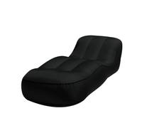 Ryhapm Divano gonfiabile in nylon impermeabile a prova di umidità per campeggio all'aperto ultraleggero spiaggia sacco a pelo lettino lettino sport campeggio divano (nero)