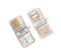 Ryhapm Mini borsa medica portatile pieghevole grande apertura con cerniera Sort kit di pronto soccorso all'aperto borsa da viaggio essenziale, Blu, Taglia unica