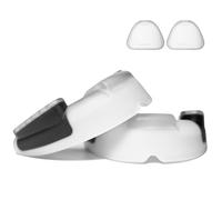 RYHHH 2 PCS Basic Paradenti | Paradenti Sportivo Adulti e Bambini | Paradenti Professionali Slim Fit | per Tutti Gli Sport | Tra Cui Rugby | MMA | Hockey | Judo Arti Marziali e Boxe | Nero-Bianco