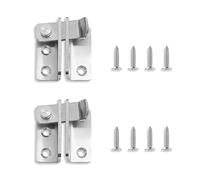 RYHHH® 2 Pezzi Chiavistello Catenaccio Porta In Legno, Serratura Porta, Colore Metallizzato In Acciaio Inossidabile, Chiavistello Piccolo Per Porta In Legno Per Finestre E Porte Da Giardino